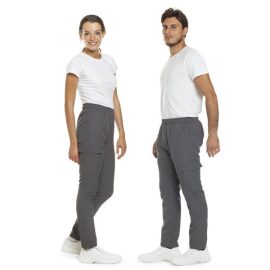 Pantalone unisex in microfibra grigio