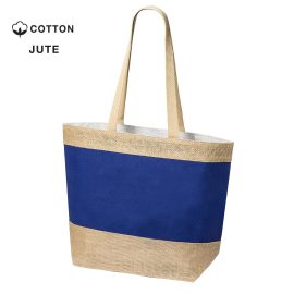 Borsa prodotta in juta laminata e cotone laminato